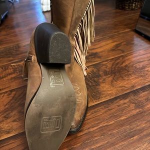 Dingo Leather Western Fringe Women's Cowboy Boots